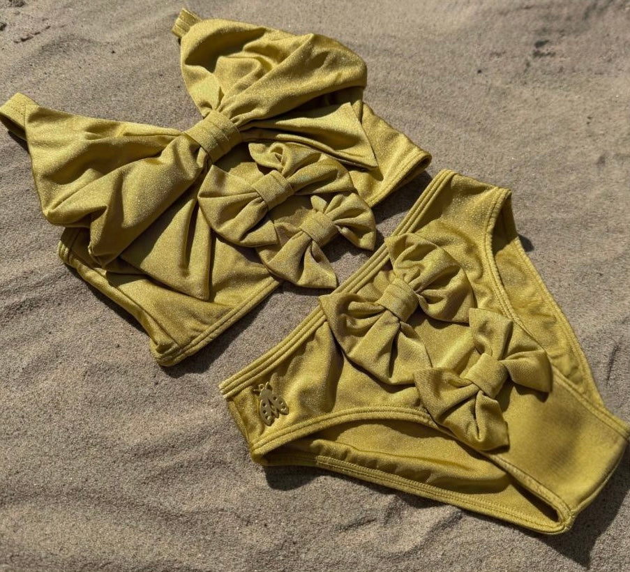Emerald – Luxe Couture Bow Bikini